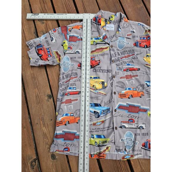 David Carey Originals Shirt Mens M Chevrolet Trucks Chevy Pickup Camp - Picture 6 of 7